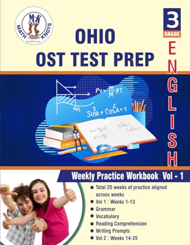 OHIO (OST) ,3rd Grade ELA Test Prep: Weekly Practice Work Book , Volume 1 von Independently published