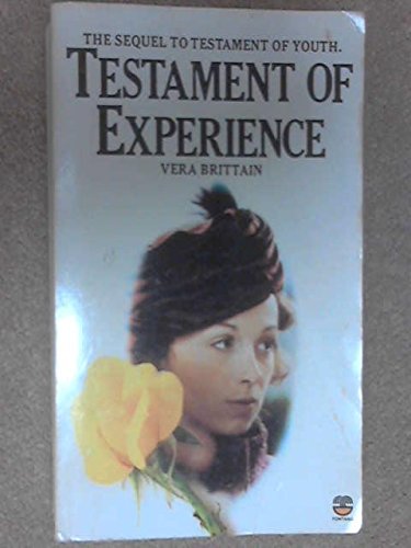 Testament of Experience: An Autobiographical Study of the Years 1925-50 von HarperCollins Publishers Ltd