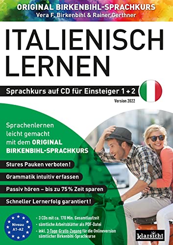 Italienisch lernen für Einsteiger 1+2 (ORIGINAL BIRKENBIHL): Sprachkurs auf 3 CDs inkl. Gratis-Schnupper-Abo für den Onlinekurs