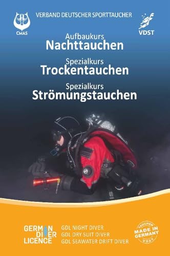 Aufbaukurs Nachttauchen - Spezialkurs Trockentauchen - Spezialkurs Strömungstauchen