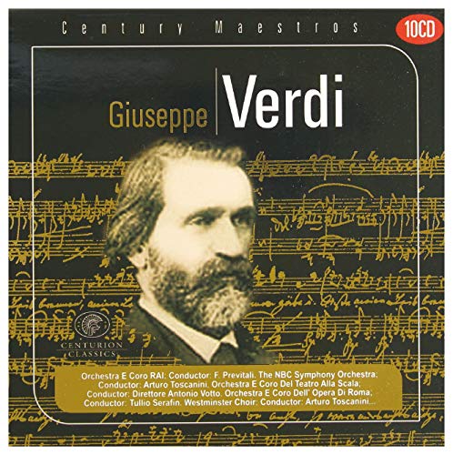 Giuseppe Verdi, 10 Audio-CDs: Mit dem Chor und Orchester der RAI unter F. Previtali, dem NBC Symphony Orchestra unter Arturo Toscanini u. a. Giuseppe Verdi, 10 Audio-CDs: Mit dem Chor und Orchester der RAI unter F. Previtali, dem NBC Symphony Orchestra unter Arturo Toscanini u. a.