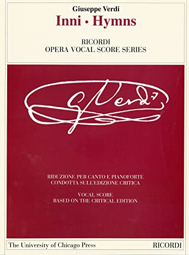 Inni Hymns Critical Edition: The Piano-vocal Score (Works of Giuseppe Verdi)