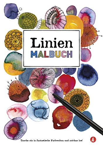 Das Linienmalbuch: Du malst die Linien - Kreativ entspannen und dabei einzigartige Kunstwerke erschaffen mit inversem Malen von Adrian&Wimmelbuchverlag