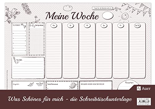Was Schönes für mich - Schreibtischunterlage A2: Abreißblock für die perfekte Organisation des Lehrerlebens DIN A2 (Alle Klassenstufen)