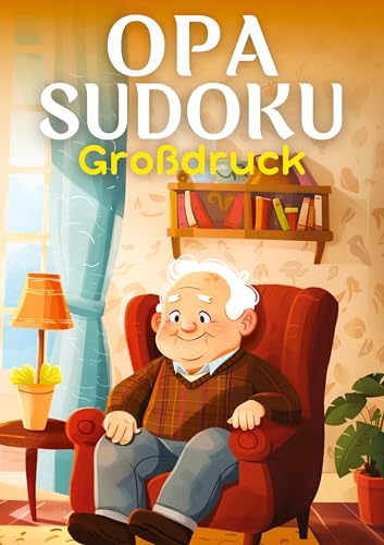 Opa Sudoku Großdruck | Geschenk für Opa: Rätselheft mit 70 Sudokus (leicht bis schwer) in großer Schrift für Senioren, inkl. Lösungen | Rätselbüch für Opa und Großvater von tredition
