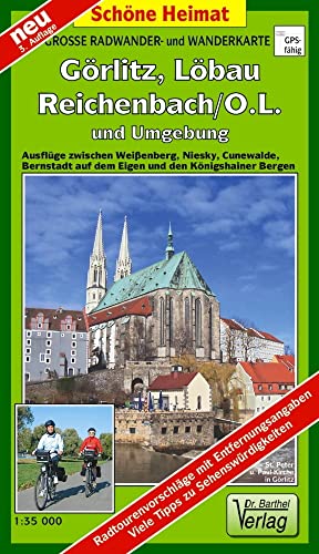 Große Radwander- und Wanderkarte Görlitz, Löbau, Reichenbach/O.L. und Umgebung: Ausflüge zwischen Weißenberg, Niesky, Cunewalde, Bernstadt auf dem ... Werbeanzeigen! GPS-fähig (Schöne Heimat)