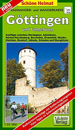 Radwander- und Wanderkarte Göttingen und Umgebung: Ausflüge zwischen Hardegsen, Adelebsen, Nörten-Hardenberg, Bovenden, Dransfeld, Waake, Gleichen, ... Scheden und Ebergötzen (Schöne Heimat)