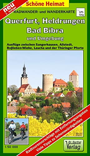 Radwander- und Wanderkarte Querfurt, Heldrungen, Bad Bibra und Umgebung: Ausflüge zwischen Sangerhausen, Allstedt, Roßleben-Wiehe, Laucha und der ... und der Thüringer Pforte. Maßstab 1:50000 Radwander- und Wanderkarte Querfurt, Heldrungen, Bad Bibra und Umgebung: Ausflüge zwischen Sangerhausen, Allstedt, Roßleben-Wiehe, Laucha und der ... und der Thüringer Pforte. Maßstab 1:50000