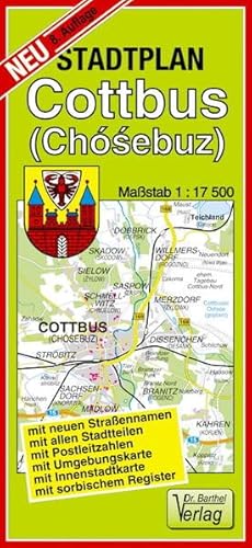 Stadtplan Cottbus: Maßstab 1:17500 Stadtplan Cottbus: Maßstab 1:17500