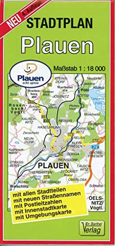 Stadtplan Plauen: 1:18000 Stadtplan Plauen: 1:18000
