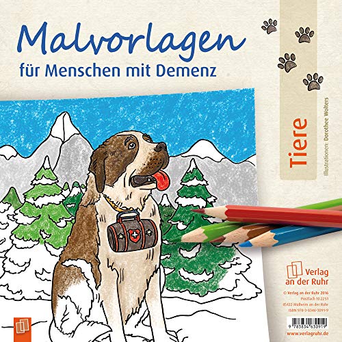 Malvorlagen für Menschen mit Demenz: Tiere