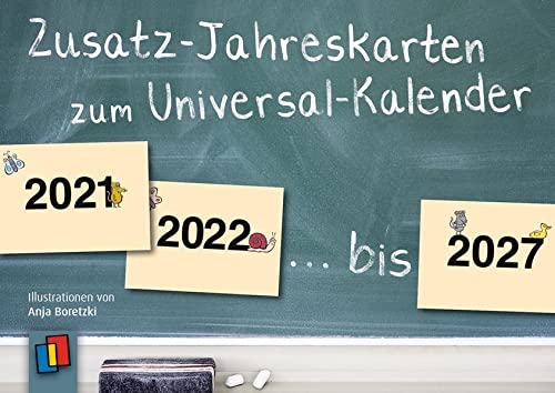 Zusatz-Jahreskarten zum Universal-Kalender, ab 2021: 2021-2027