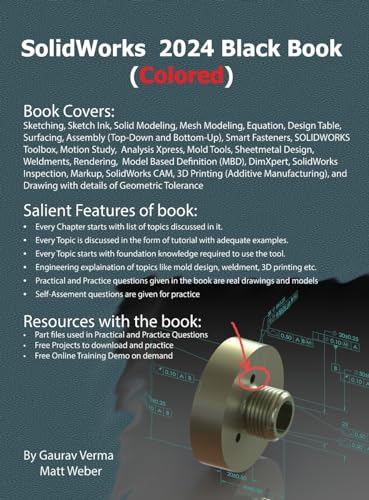 SolidWorks 2024 Black Book: (Colored) von CADCAMCAE Works