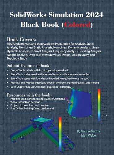 SolidWorks Simulation 2024 Black Book: (Colored) von CADCAMCAE Works
