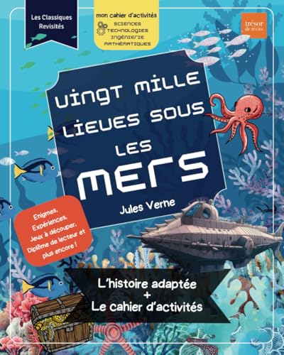Vingt Mille Lieues sous les Mers - Jules Verne: L'histoire adaptée + le cahier d'activités - à partir de 7 ans | Capitaine Nemo et le Nautilus Vingt Mille Lieues sous les Mers - Jules Verne: L'histoire adaptée + le cahier d'activités - à partir de 7 ans | Capitaine Nemo et le Nautilus von Creativity publishing