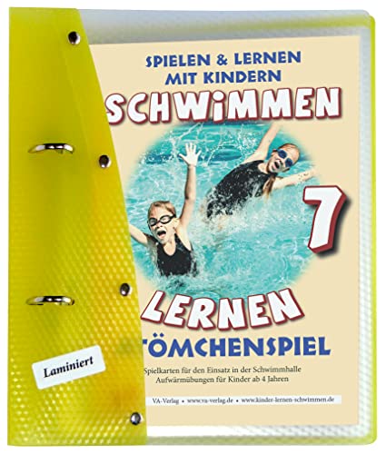 Schwimmen lernen 7: Atömchenspiel/Aufwärmübungen, laminiert: Wasserfeste Arbeitskarten für den Schwimmunterricht (Ratgeber für Eltern, Lehrer- und Trainer*innen) von VA-Verlag
