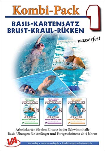 Kombi-Pack 1: Basis-Kartensatz "Technik" Brust-Kraul-Rücken: Basis-Kartensatz, laminiert (Ratgeber für Eltern, Lehrer- und Trainer*innen) von VA-Verlag