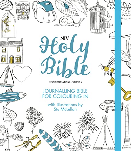 NIV Journalling Bible for Colouring In: With unlined margins and illustrations to colour in (New International Version) von Hodder Faith