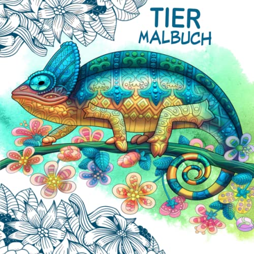 Tier Malbuch: Für Erwachsene – Das große Tiermalbuch mit über 70 Motiven zum Ausmalen. Eine perfekte Geschenkidee für Erwachsene und Jugendliche. von Creator Vibes