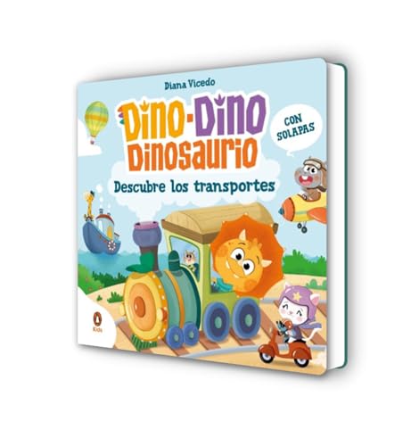 Dino-Dino descubre los transportes (Dino-Dino Dinosaurio): Libro de cartón con solapas para niños y niñas de 0 a 3 años (Libros de cartón con solapas) von Penguin Kids