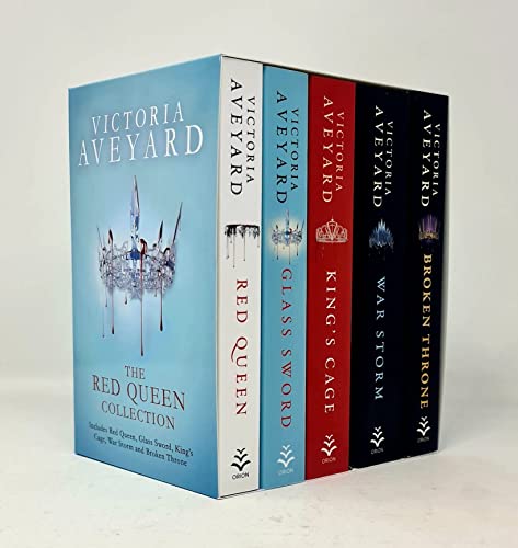 Victoria Aveyard Red Queen Series 5 Books Collection Set (Red Queen, Glass Sword, King'S Cage, War Storm)
