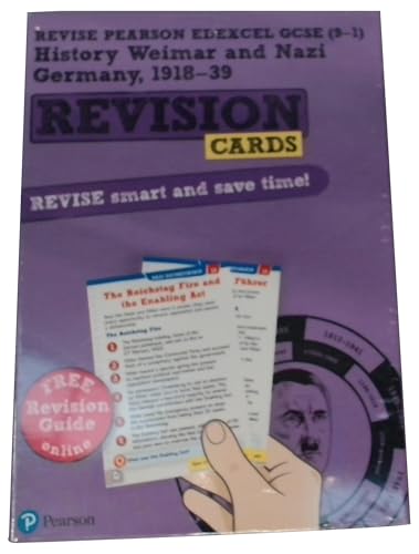 Revise Edexcel GCSE (9-1) History: Weimar and Nazi Germany Revision Cards: with free online Revision Guide and Workbook (Revise Edexcel GCSE History 16) von Pearson Education Limited