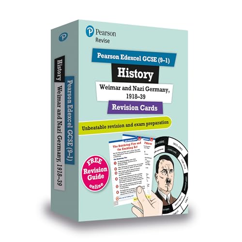 Revise Edexcel GCSE (9-1) History: Weimar and Nazi Germany Revision Cards: with free online Revision Guide and Workbook (Revise Edexcel GCSE History 16)