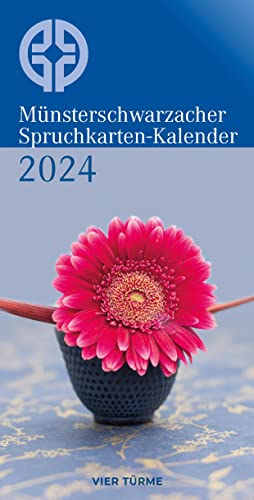 Münsterschwarzacher Spruchkarten-Kalender 2024 (Münsterschwarzacher Kalender) von Vier Türme