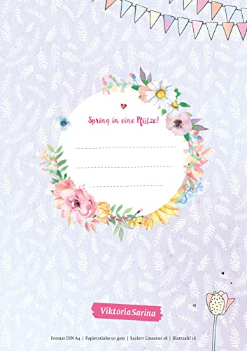 Spring in eine Pfütze! 3er-Set Schulhefte, kariert (Lineatur 28) von Viktoria Sarina (Spring in eine Pfütze: von Viktoria Sarina) von CE Community Editions