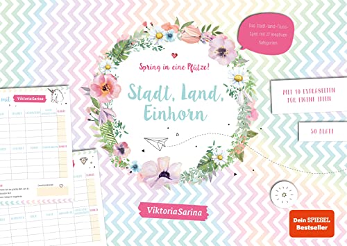 Spring in eine Pfütze! Stadt Land Einhorn: Stadt, Land, Fluss Block im A4-Format von Viktoria Sarina Spring in eine Pfütze! Stadt Land Einhorn: Stadt, Land, Fluss Block im A4-Format von Viktoria Sarina