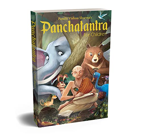 Pandit Vishnu Sharma's Panchatantra for Children: Illustrated Stories Black and White (Classic Tales from India)