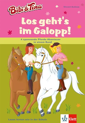 Bibi und Tina - Los geht's im Galopp!: 4 spannende Pferde-Abenteuer in einem Band. Leseanfänger ab 6 Jahren