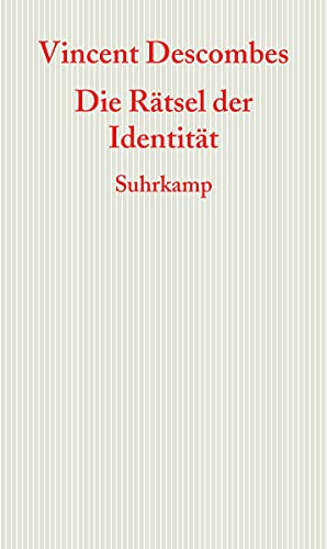 Die Rätsel der Identität (Graue Reihe) von Suhrkamp Verlag AG