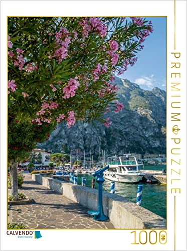 CALVENDO Puzzle GARDASEE Hafen und Uferpromenade in Limone sul Garda 1000 Teile Lege-Größe 48 x 64 cm Foto-Puzzle Bild von Melanie Viola Viola, Melanie