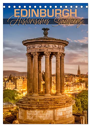 EDINBURGH Historisches Stadtherz (Tischkalender 2025 DIN A5 hoch), CALVENDO Monatskalender von CALVENDO
