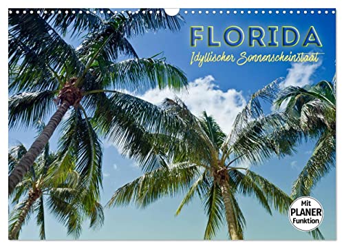 FLORIDA Idyllischer Sonnenscheinstaat (Wandkalender 2024 DIN A3 quer), CALVENDO Monatskalender