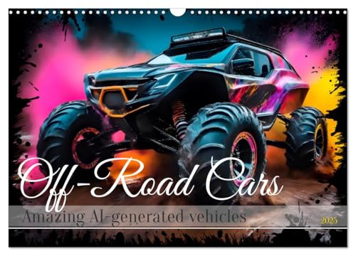 OFF-ROAD CARS Amazing AI-generated vehicles (Wall Calendar 2025 DIN A3 Landscape), CALVENDO 12 Month Wall Calendar von CALVENDO