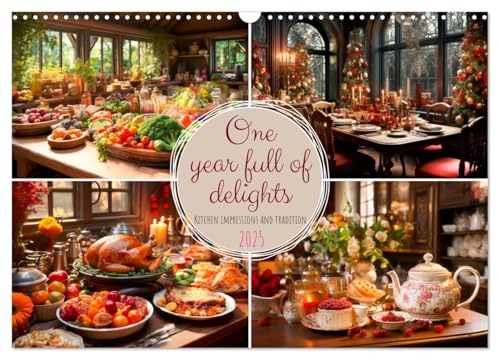 One year full of delights (Wall Calendar 2025 DIN A3 Landscape), CALVENDO 12 Month Wall Calendar von CALVENDO
