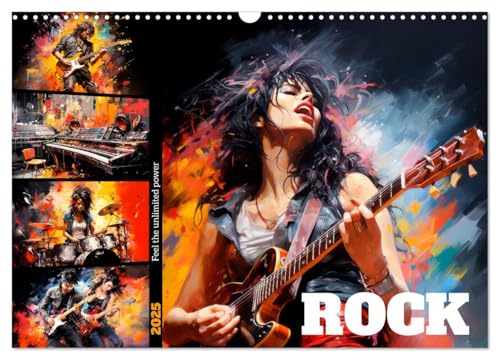 ROCK Feel the unlimited power (Wall Calendar 2025 DIN A3 Landscape), CALVENDO 12 Month Wall Calendar von CALVENDO