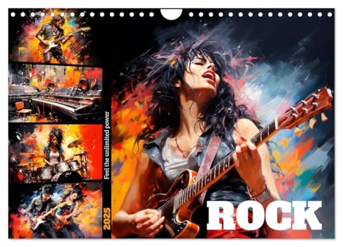 ROCK Feel the unlimited power (Wall Calendar 2025 DIN A4 Landscape), CALVENDO 12 Month Wall Calendar von CALVENDO