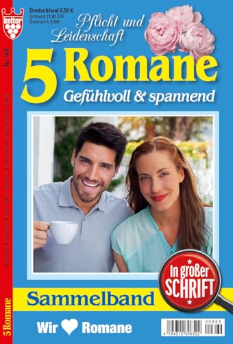 Sammelband 5 Romane Gefühlvoll & spannend in großer Schrift blau Nr. 669 VDZ43123 : 5 x KELTER Arztromane im Sammelband, 320 Seiten, alle 4 Wochen neu!