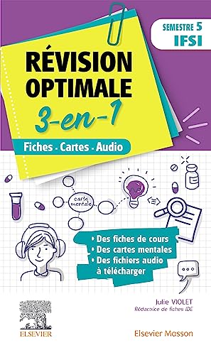 Révision optimale 3 en 1 _ Semestre 5 IFSI: Fiches-Cartes-Audio von Elsevier Masson