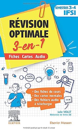 Révision optimale 3 en 1 _ Semestres 3 et 4 IFSI: Fiches-Cartes-Audio von Elsevier Masson