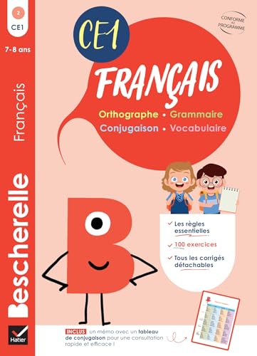 Bescherelle - Mon cahier d'entraînement en Français CE1 - 7 ans: orthographe, grammaire, conjugaison & vocabulaire