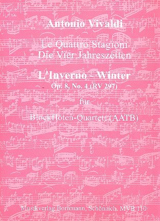 Concerto Op. 8, No. 4 (RV 297) - Winter: für Blockflöten-Quartett (AATB)