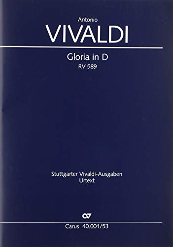 Gloria in D (revidierter Klavierauszug): RV 589, 1713/1717 von Carus-Verlag Stuttgart