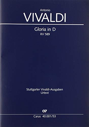 Gloria in D (revidierter Klavierauszug): RV 589, 1713/1717 von CARUS