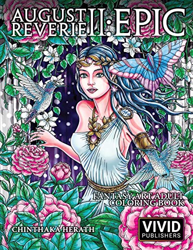 August Reverie 2: Epic - Fantasy Art Adult Coloring Book