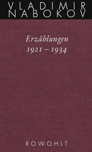 Erzählungen 1921 - 1934