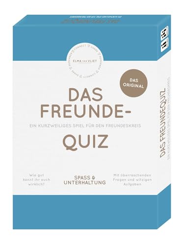 Erzähl mal! Das Freundequiz: Das Original. | Lerne deine Freunde besser kennen mit diesem Fragespiel für Freunde | mit 110 Fragen für 3-8 Spieler Erzähl mal! Das Freundequiz: Das Original. | Lerne deine Freunde besser kennen mit diesem Fragespiel für Freunde | mit 110 Fragen für 3-8 Spieler von Elma Van Vliet